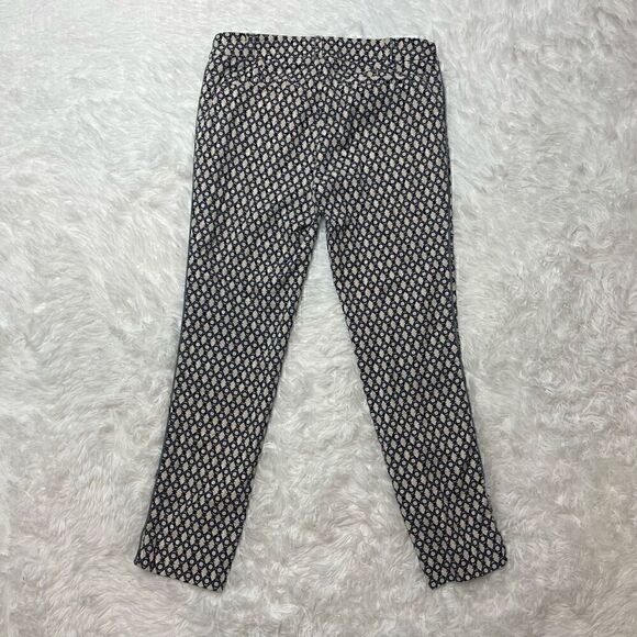 Anthropologie Cartonnier Crop Skinny Ankle Pants Women Size 2 XS Pattern - Picture 8 of 8